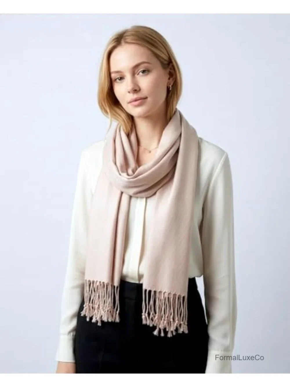Lightweight Pashmina Scarf – Soft Silky Shawl Wrap for Evening Dresses